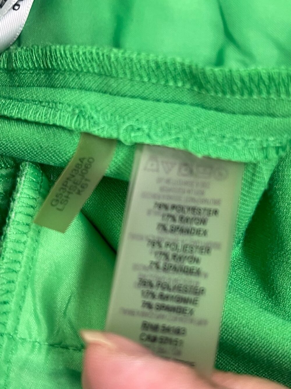 Karl Lagerfeld Paris Green Tailored Ankle Pants Size 2 - Picture 10 of 10